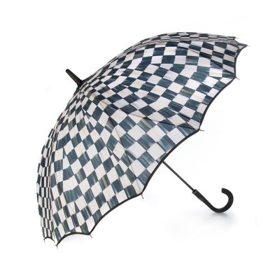 Courtly Check Seamless Umbrella mackenzie-childs Panama 0