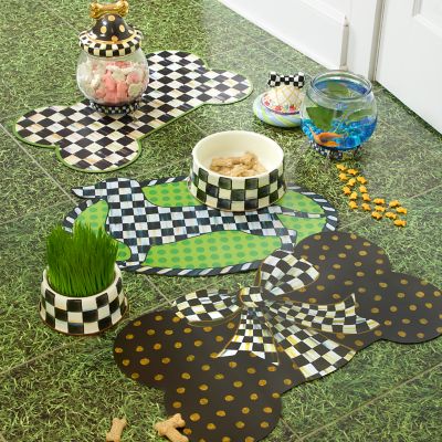 Fun Dachshund Dog Pattern Pet Food Mat