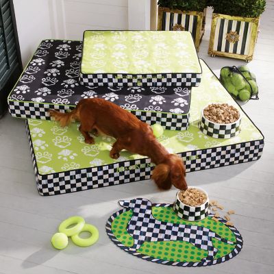 MacKenzie-Childs | Bow Wow Pet Bed - Green - Small