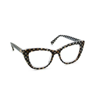 Courtly Check x1.5 Cat Eye Readers mackenzie-childs Panama 0