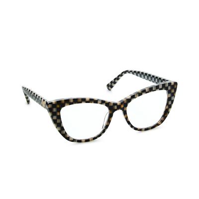 Courtly Check x2.0 Cat Eye Readers mackenzie-childs Panama 0