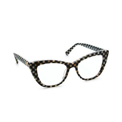 Courtly Check x2.5 Cat Eye Readers mackenzie-childs Panama 0