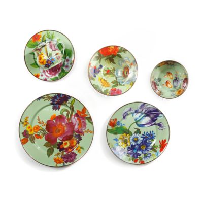 MacKenzie-Childs | Green Flower Market Dinnerware