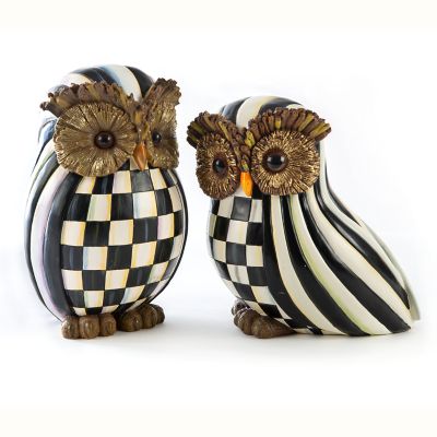 Courtly Check  &  Courtly Stripe Owl Set image two