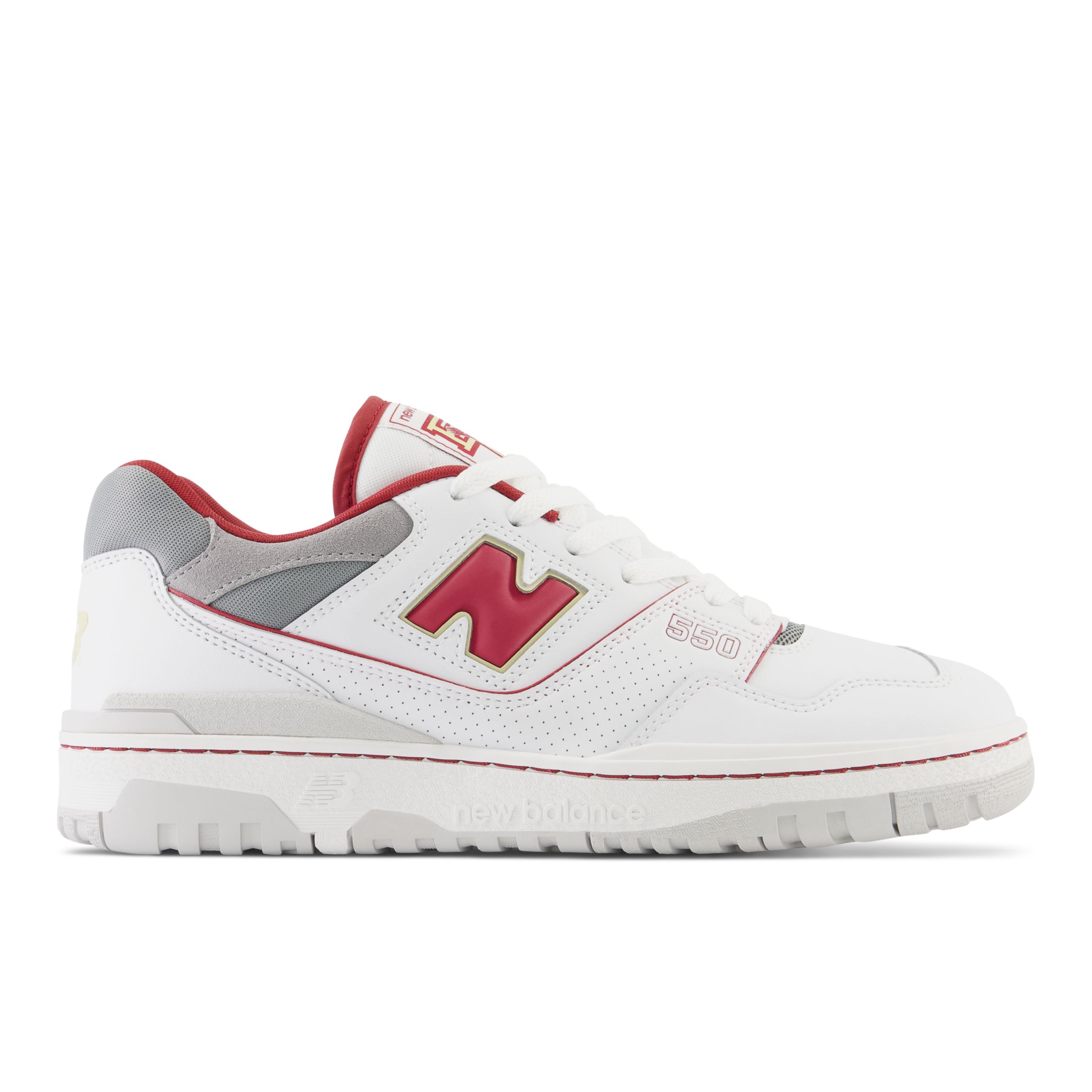 New Balance 550 White Team Red - UK 9 / EU 43 / US 9.5