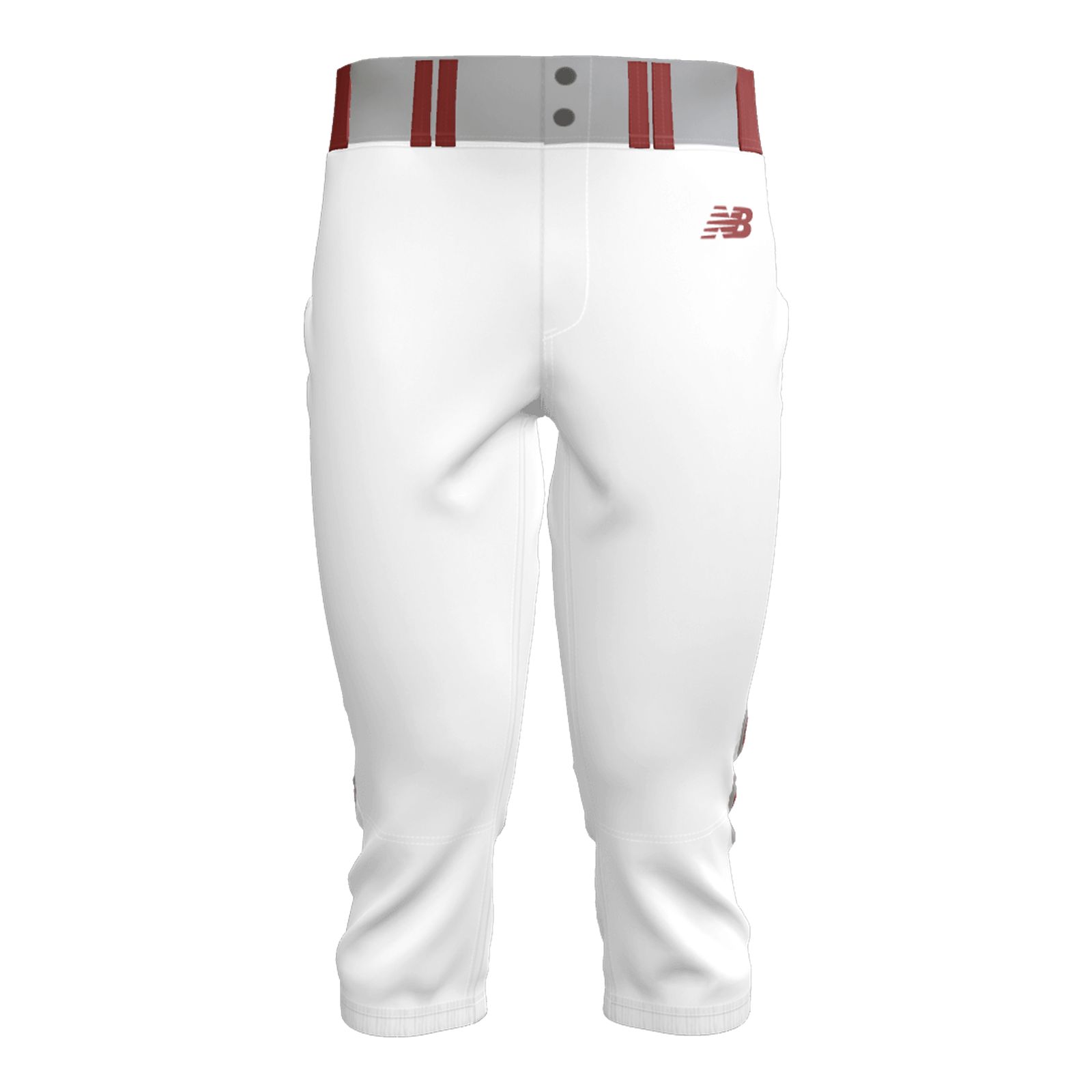 A4 NB6003 Baseball Knicker Pant - White Navy