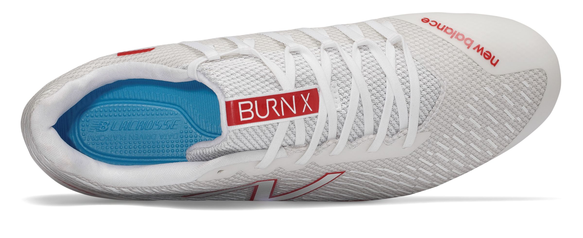 Men's Low-Cut Burn X, White with Red image number 3