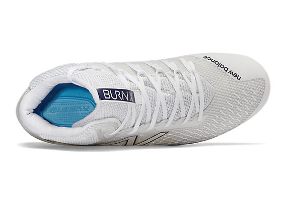 Men's Mid-Cut Burn X, White with Navy image number 3