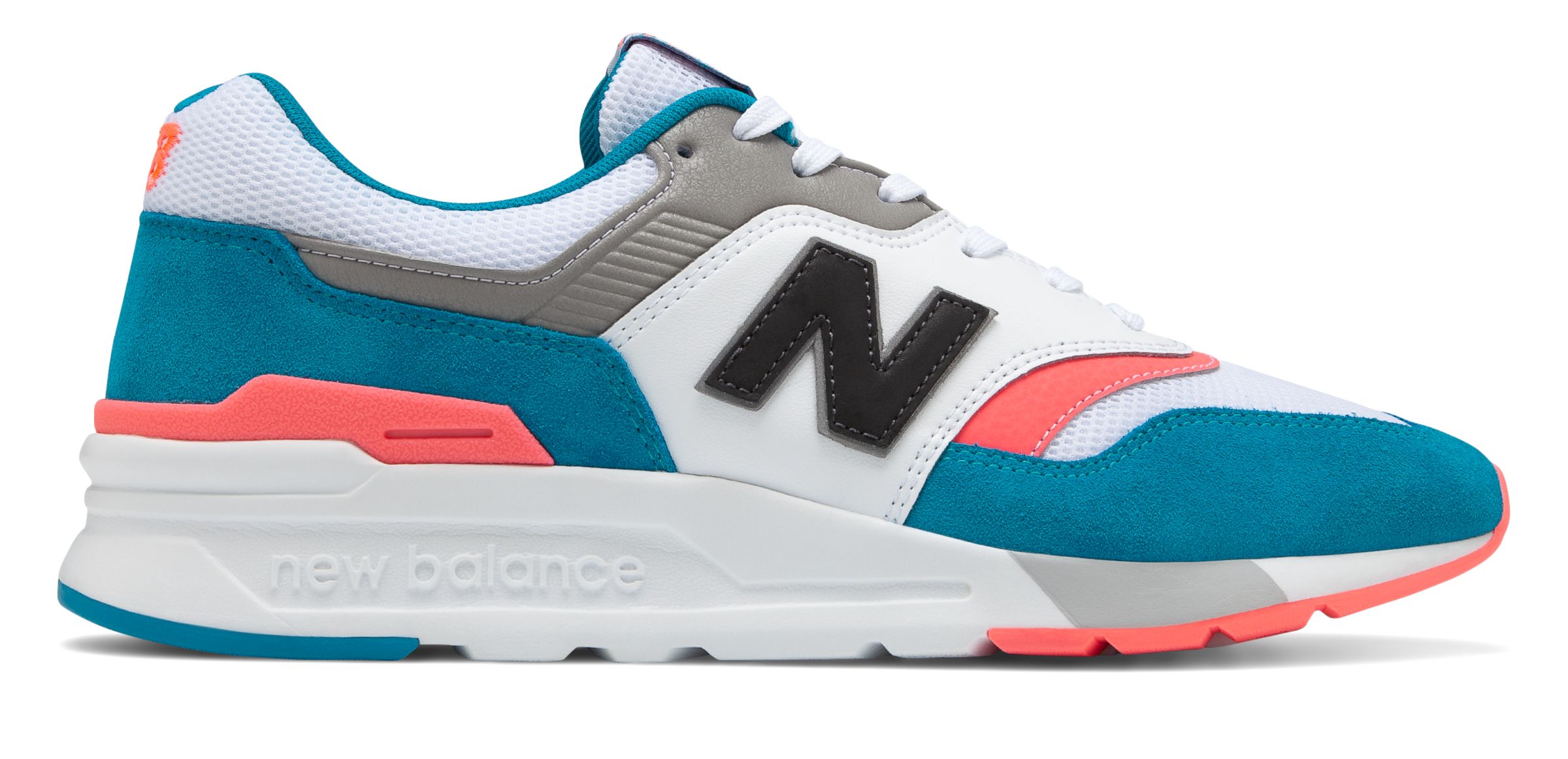 new balance men's 997h shoes tan with blue