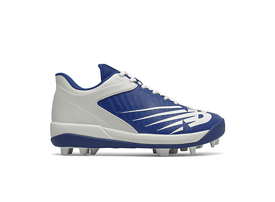 Youth 4040 v6 Rubber Molded Cleat, Royal Blue with White