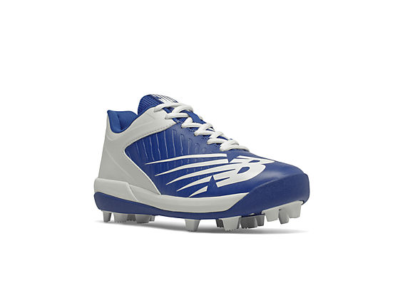 Youth 4040 v6 Rubber Molded Cleat, Royal Blue with White