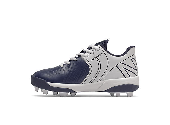 Youth 4040 v6 Rubber Molded Cleat, Navy with White