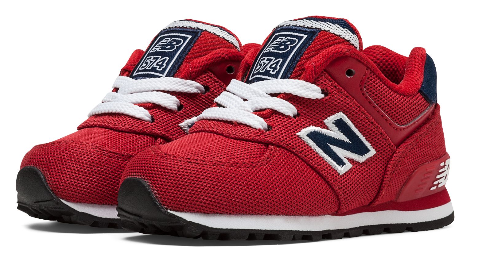new balance 574 pique polo red