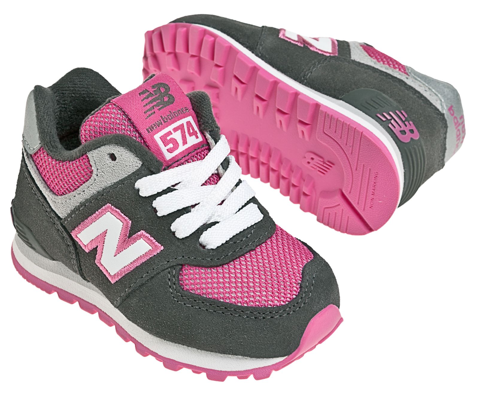 girls' preschool new balance 574 casual running shoes