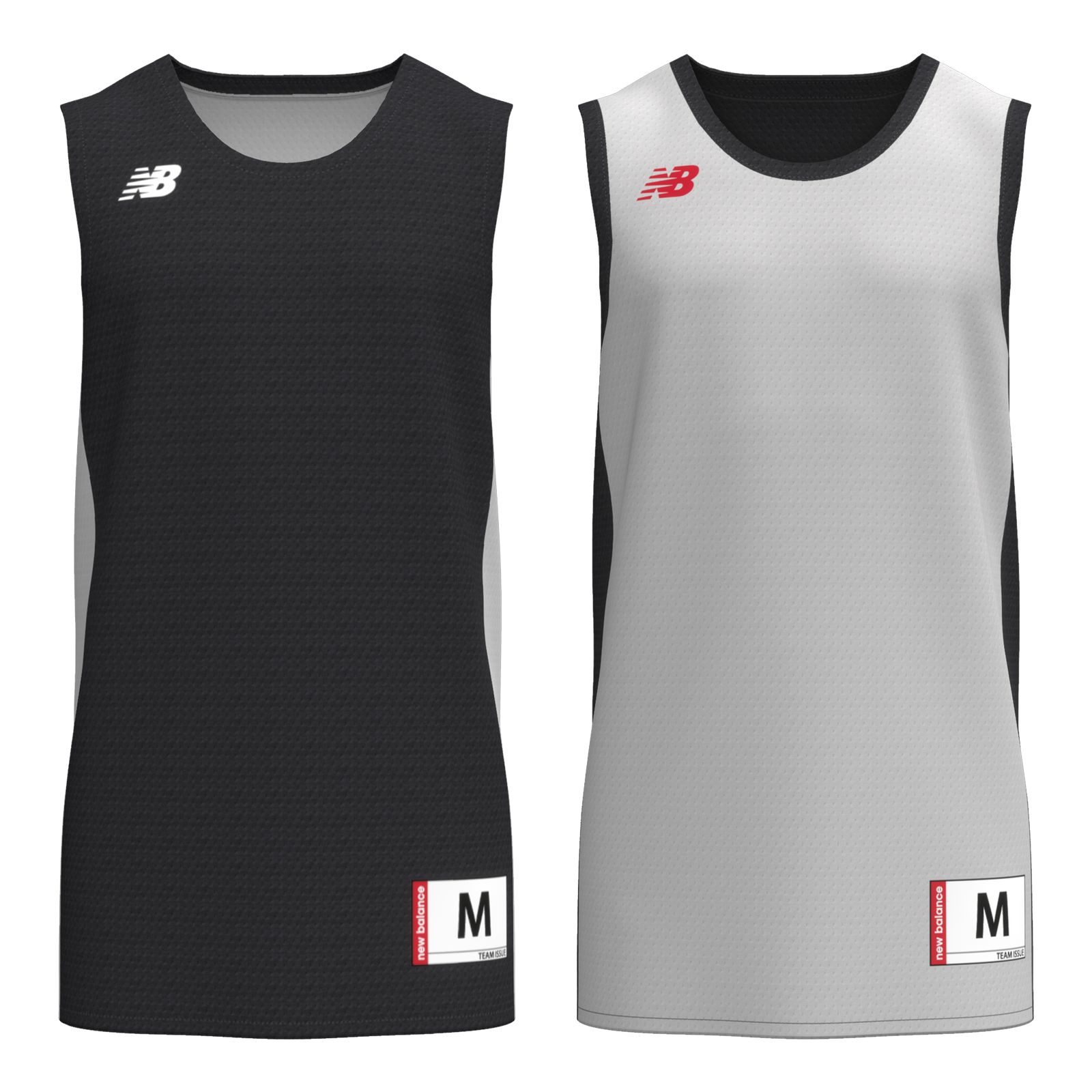 Custom Reversible Basketball Jersey Set Black and White - Jersey One