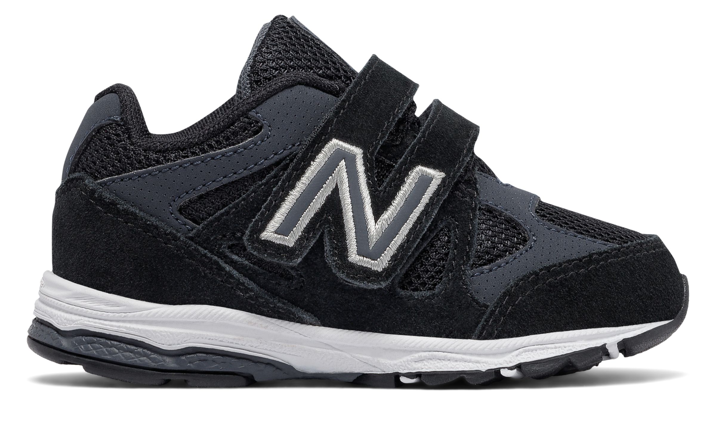 Details about New Balance Male Kid's Hook And Loop 888 Classic Comfort Sneaker Black With Grey Details about New Balance Male Kid's Hook And Loop 888 Classic Comfort Sneaker Black With Grey