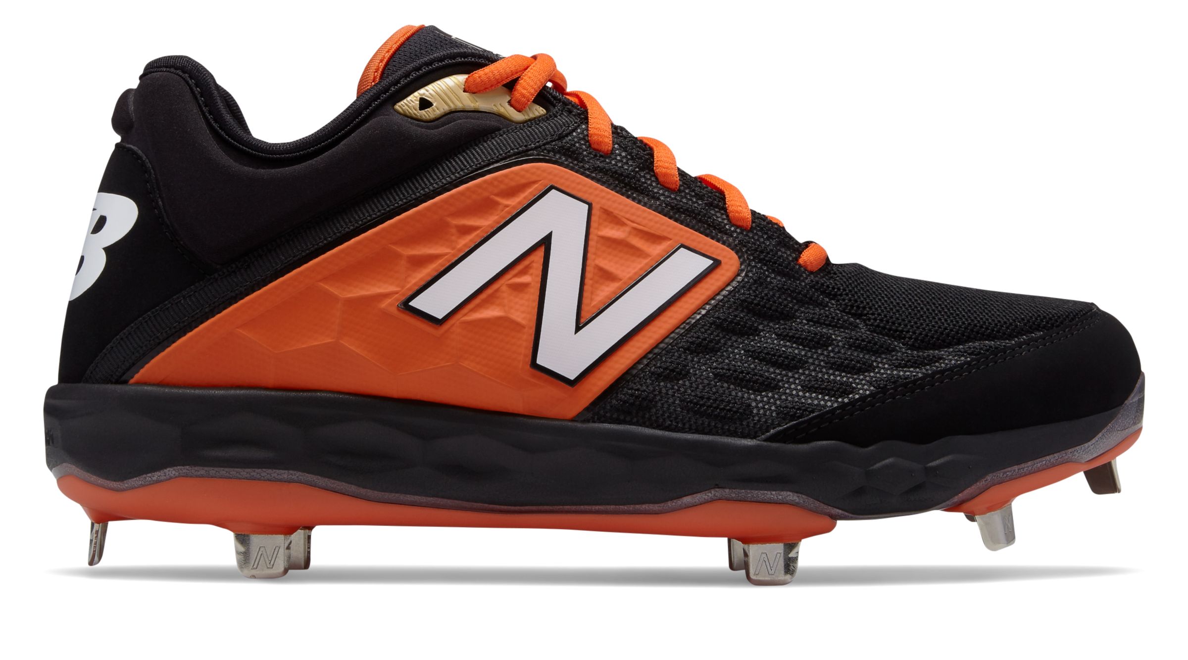 new balance red metal cleats