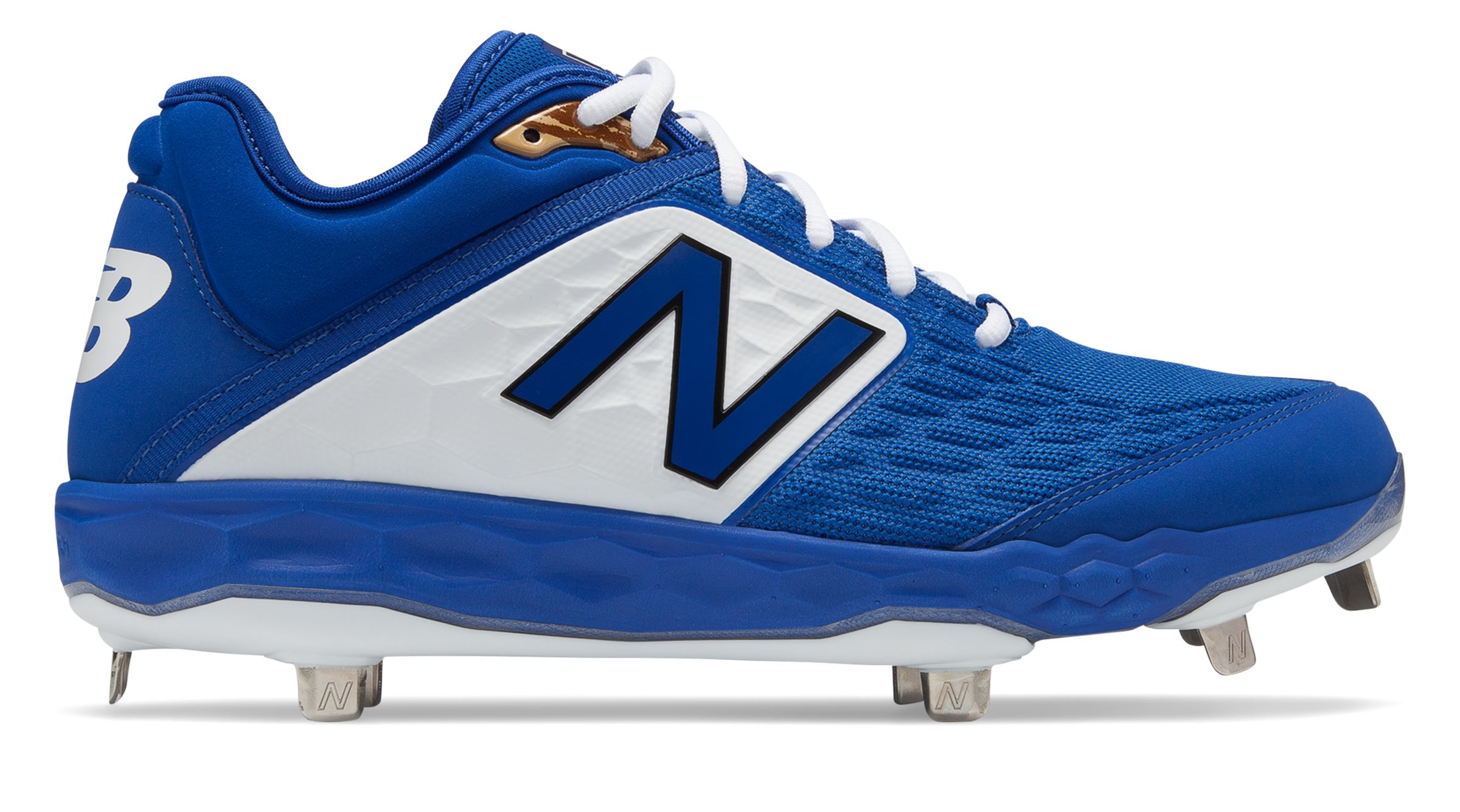 red white and blue new balance baseball cleats