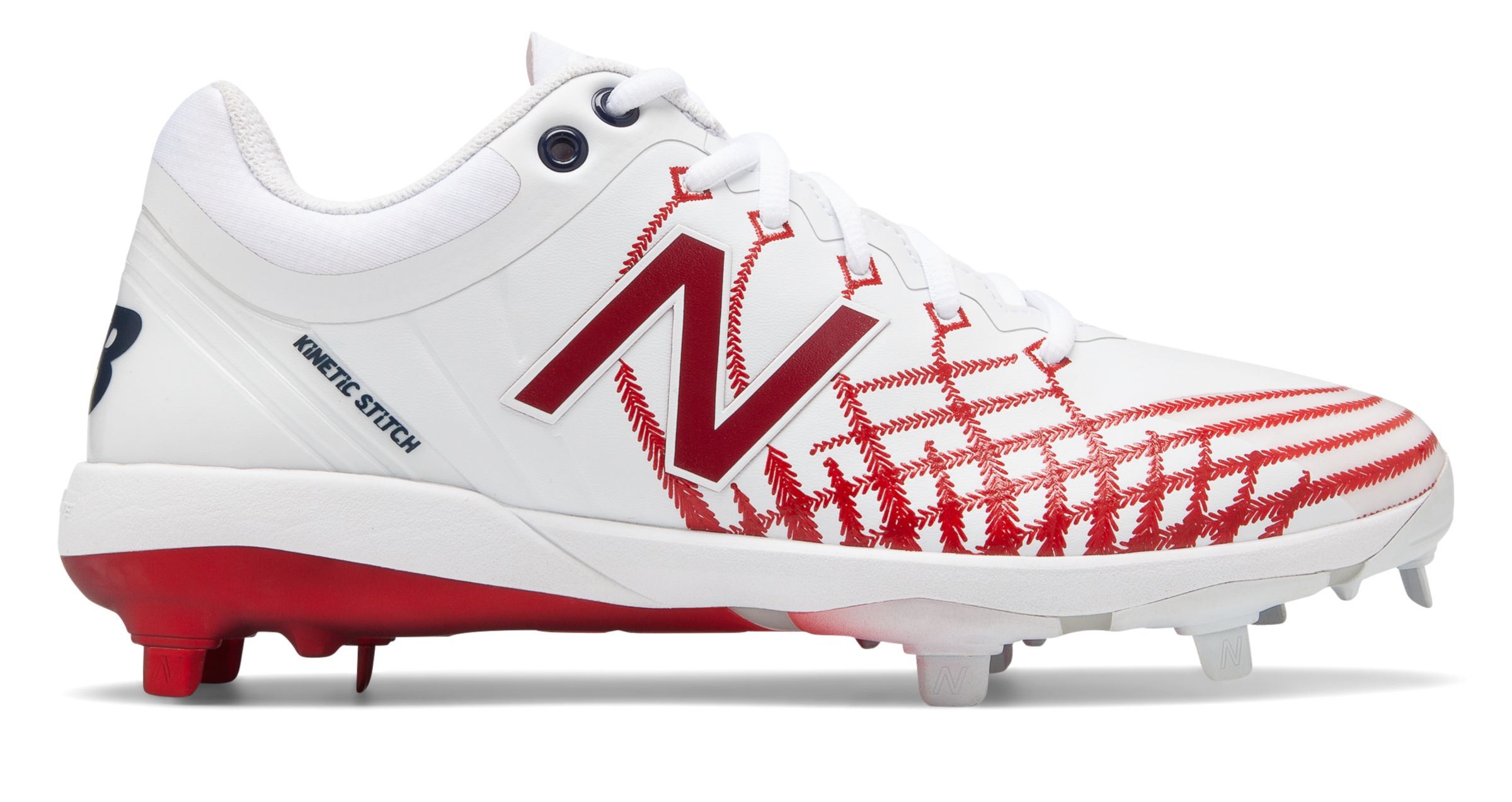 red new balance baseball cleats