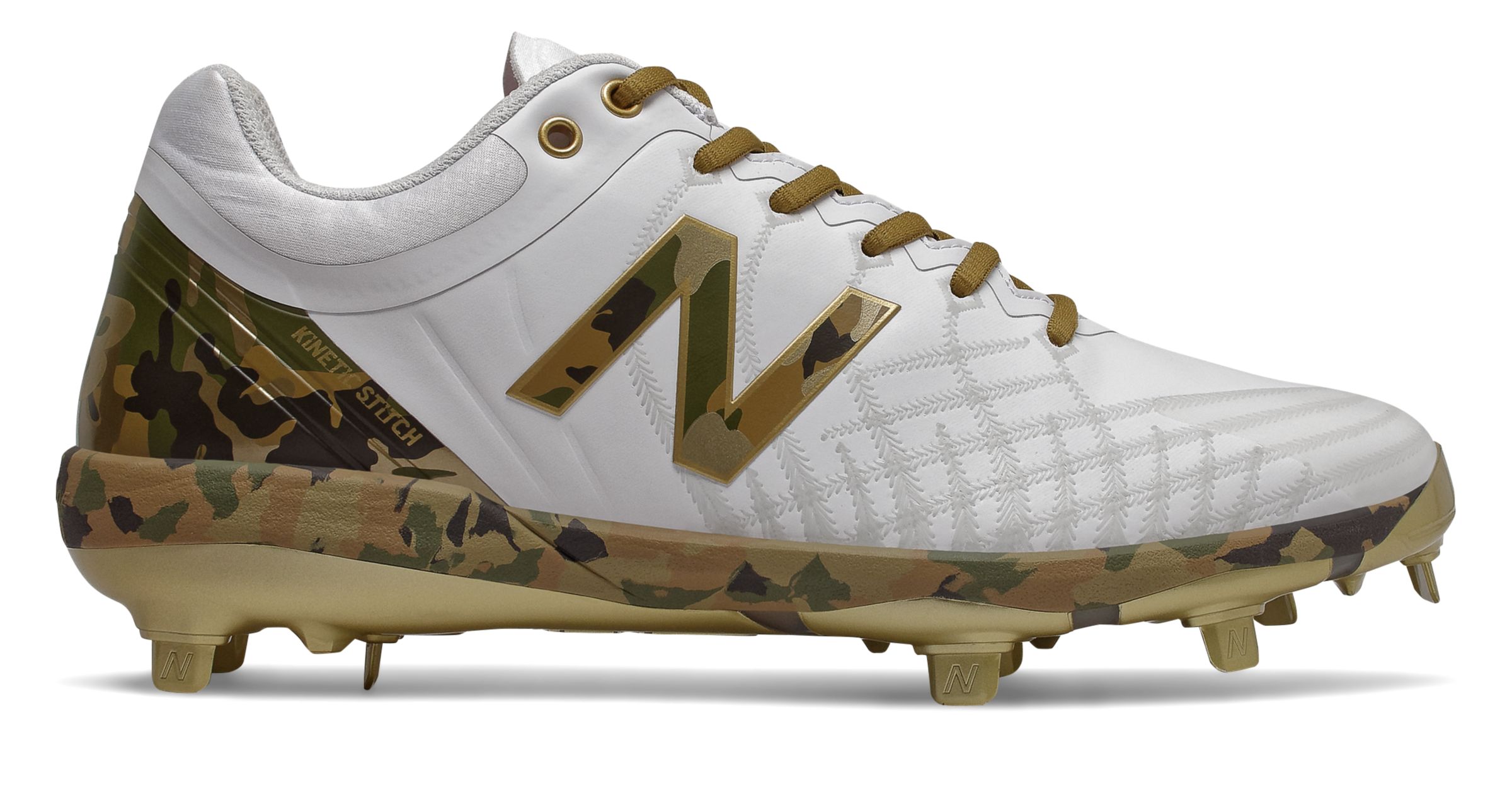 all white new balance cleats