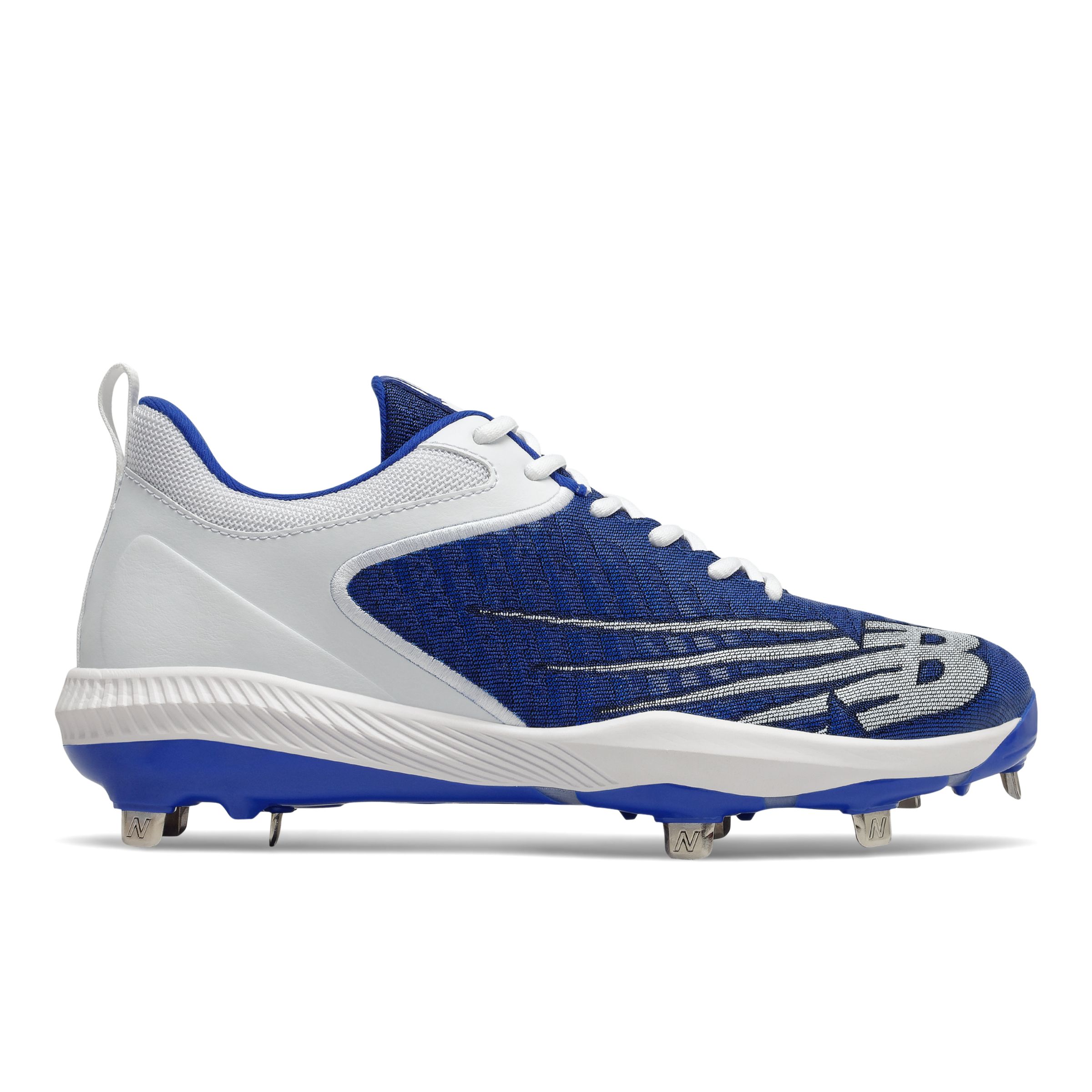 Blue metal hot sale baseball cleats