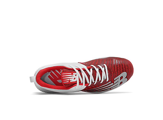 FuelCell 4040 v6 Metal Cleat, Team Red with White