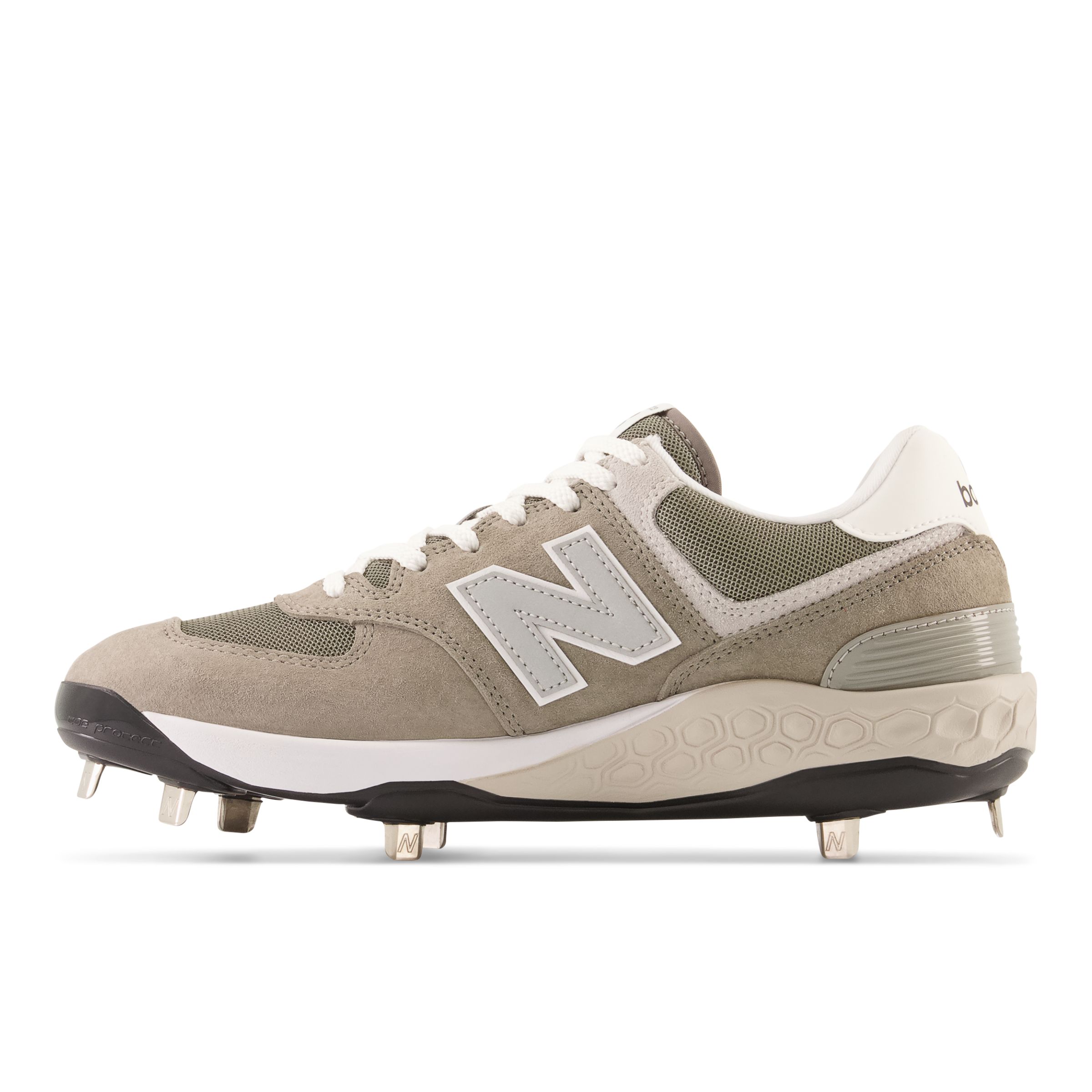 Grey new clearance balance baseball cleats