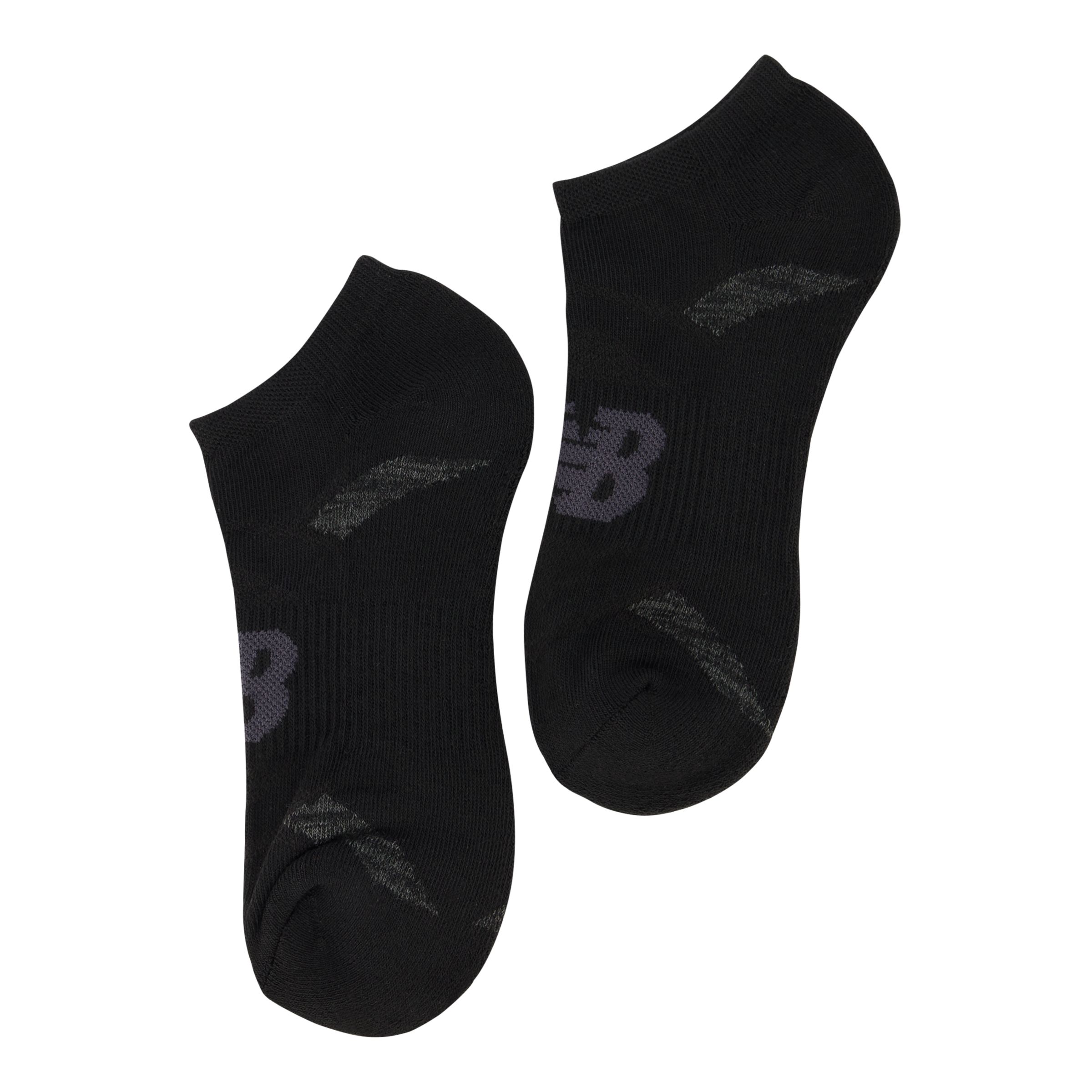 Unisex Performance Cotton Unseen Liner Socks 3 Pack - New Balance