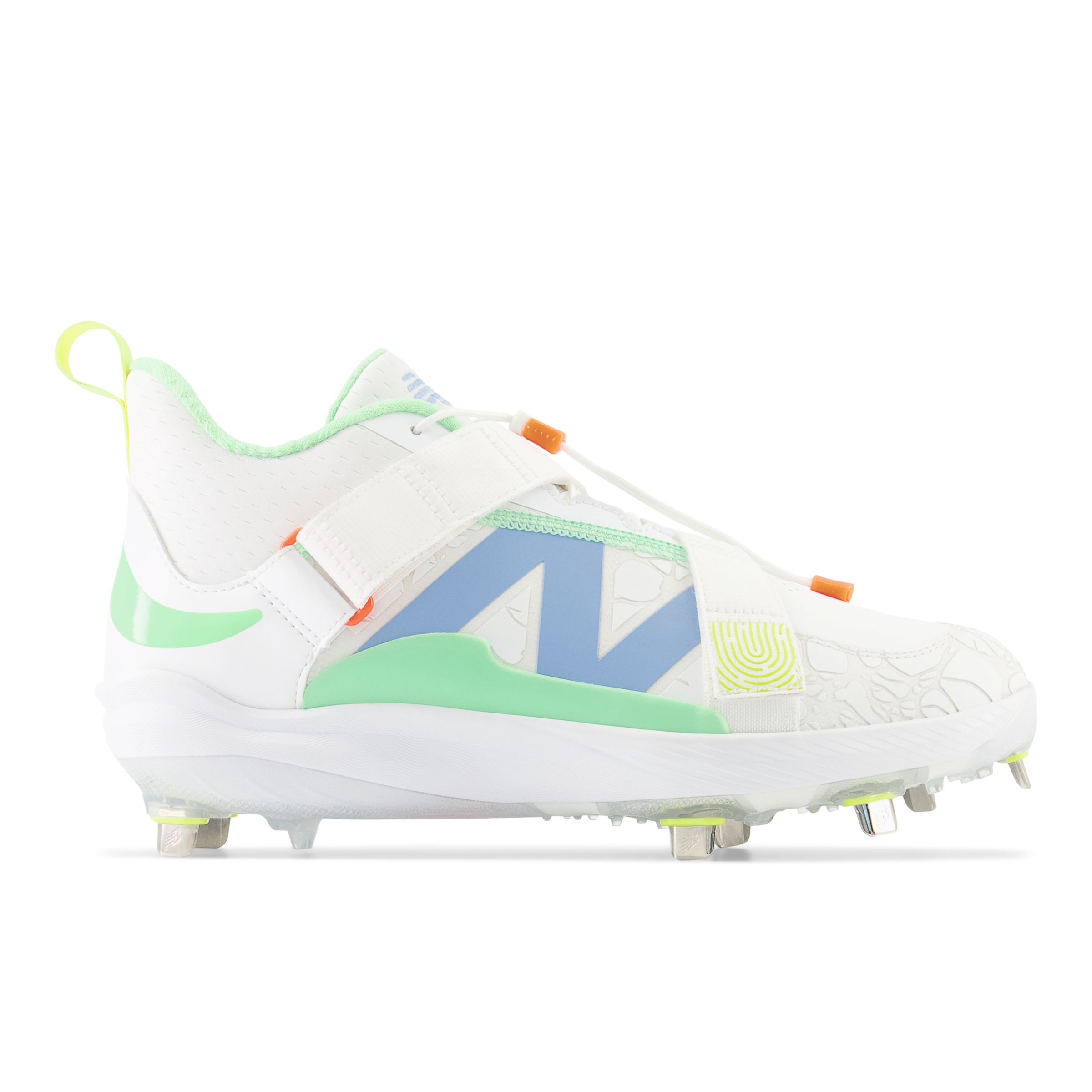 New Balance Unisex FuelCell Lindor 2 Comp - White/Orange/Green/Yellow (Size 10.5)