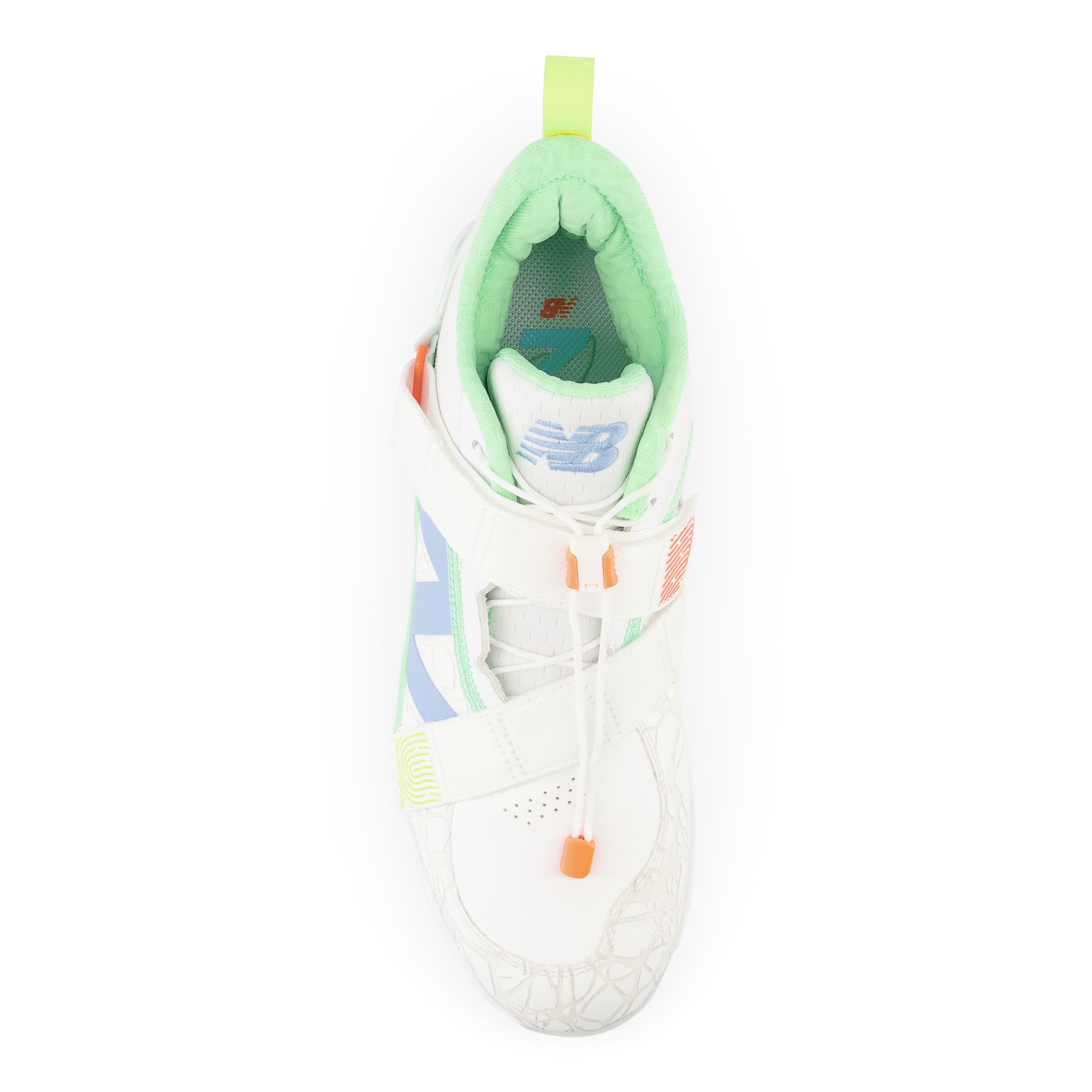 New Balance Unisex FuelCell Lindor 2 Comp - White/Orange/Green/Yellow (Size 10.5)