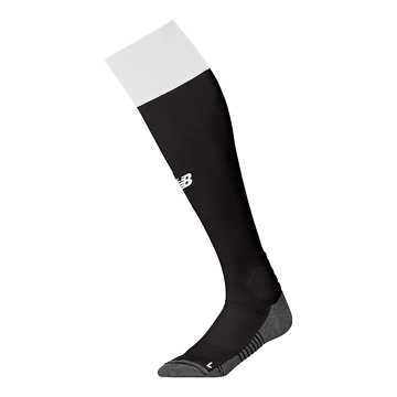 Tournament Sock, Black with White