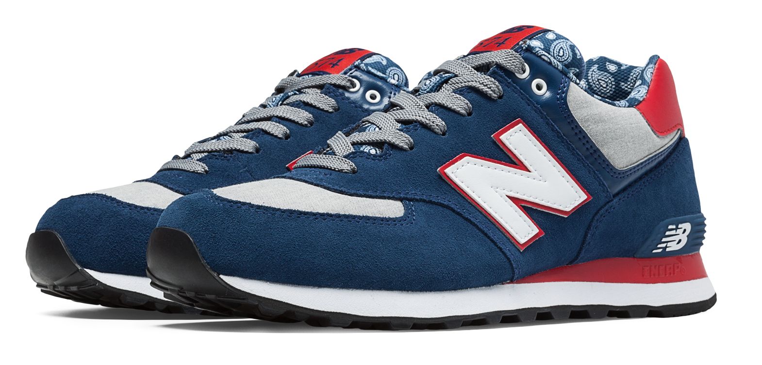 new balance 574 blue paisley