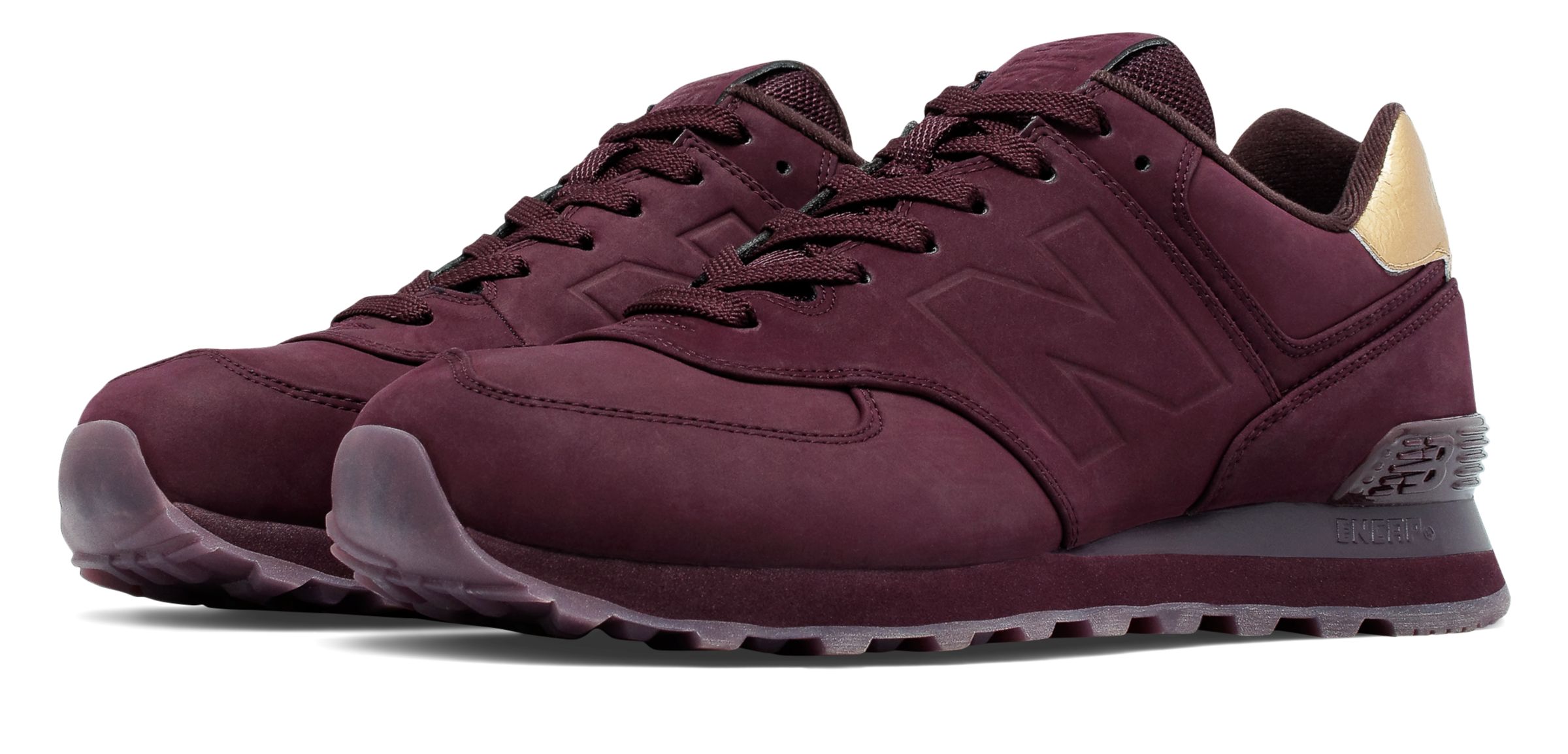 new balance 574 molten metal burgundy