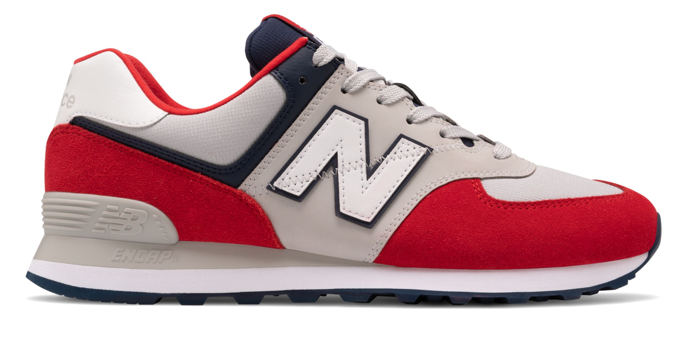 new balance 574 mens red