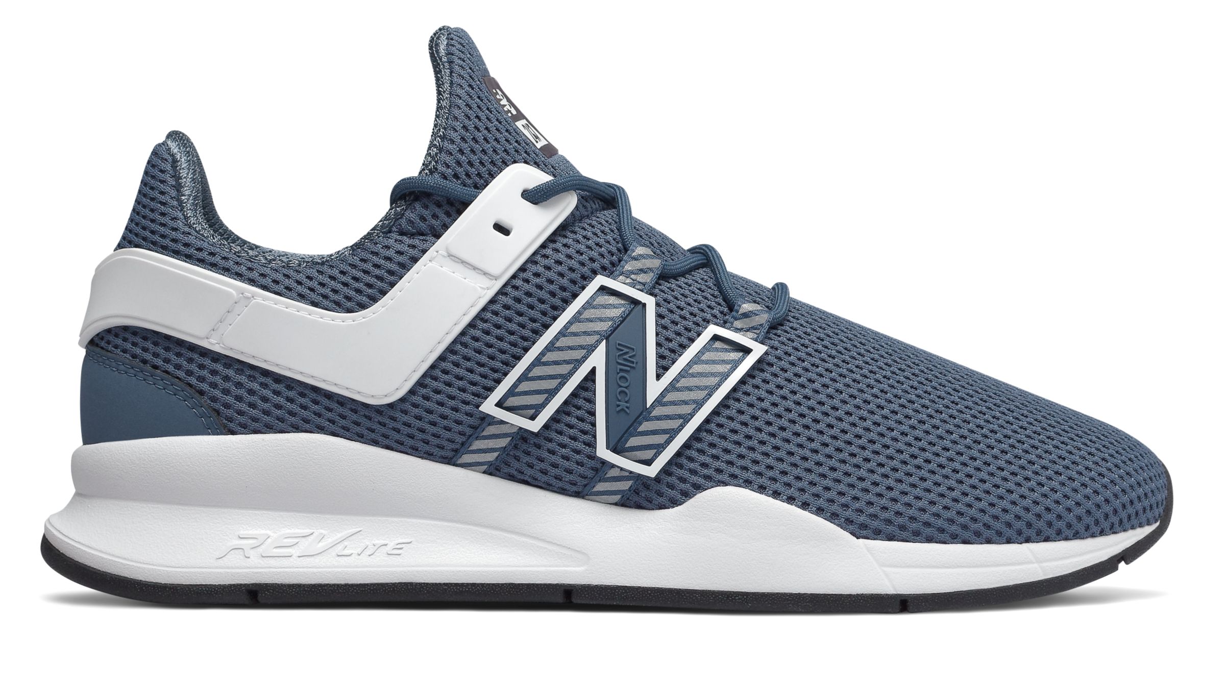 New Balance Men's 247V2 Deconstructed Shoes Navy With White | eBay