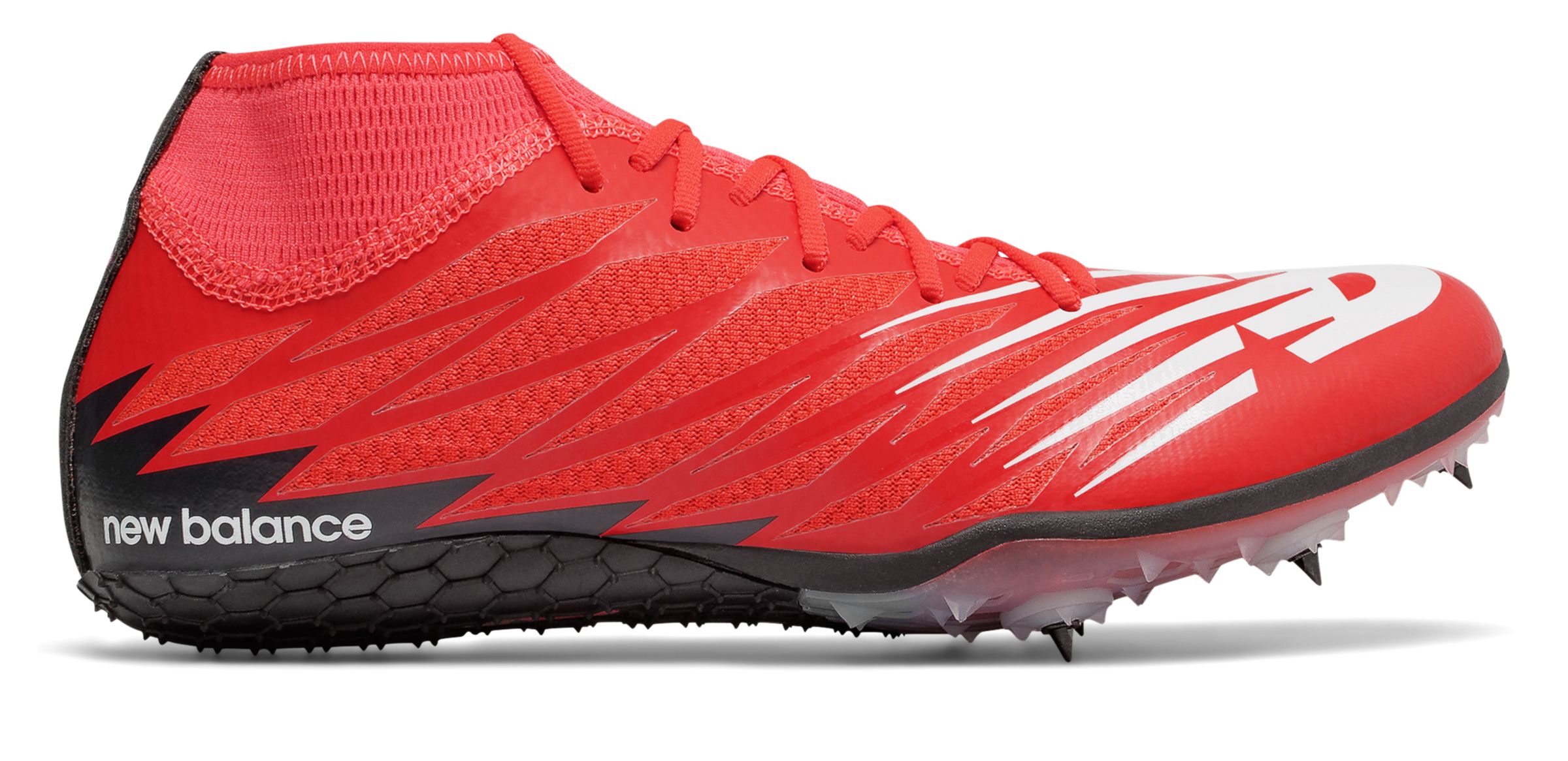 red new balance spikes