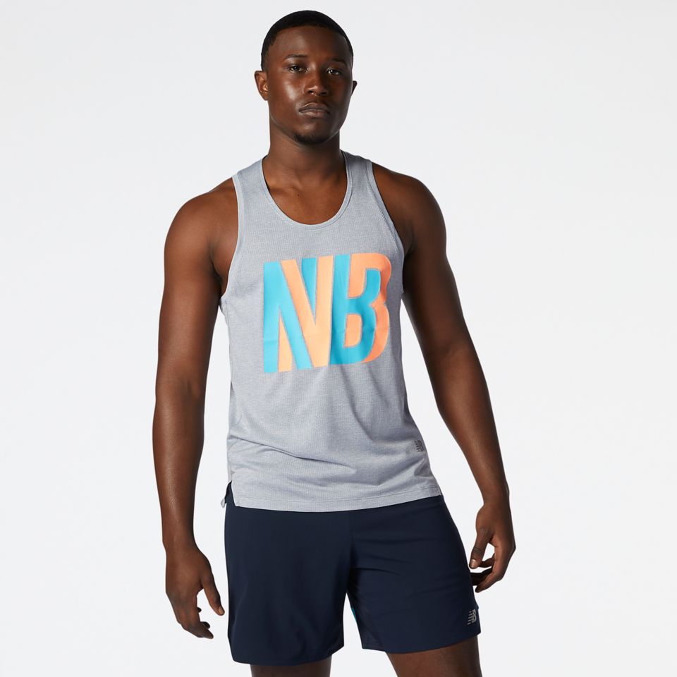 New balance Printed Impact Run Singlet 5290.0 Sneaks.kg