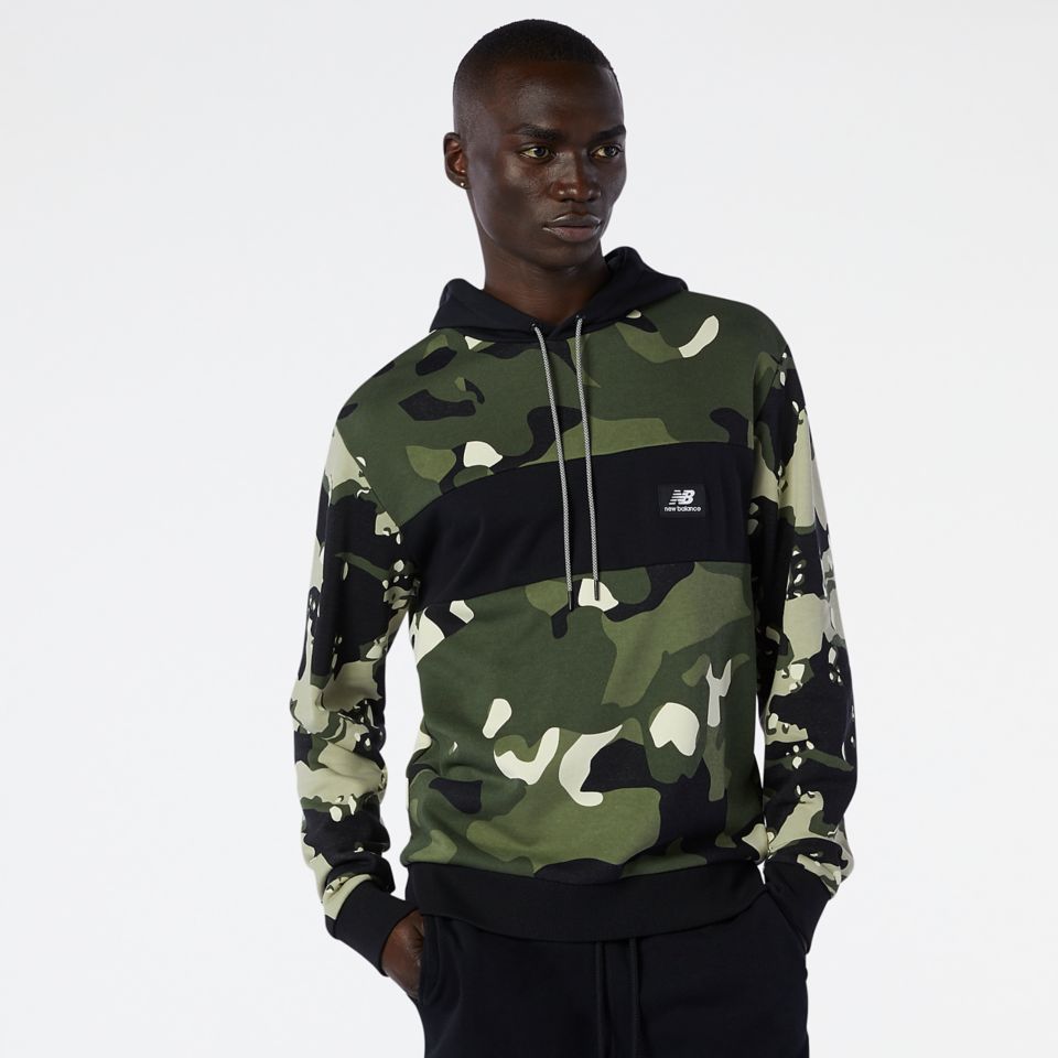 New balance NB Essentials Fleece Camo Hoodie 7840.0 Sneaks.kg