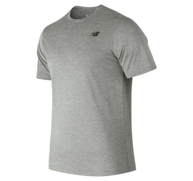 New Balance Core Heathered Men's Short-Sleeve T-Shirt (Athletic Grey)