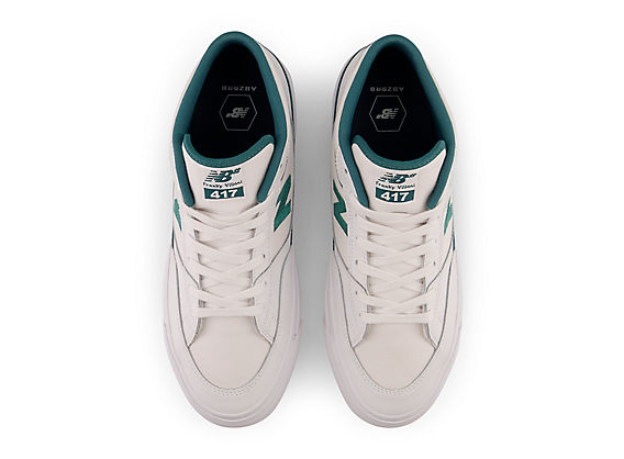 NB Numeric Franky Villani 417, White with Teal