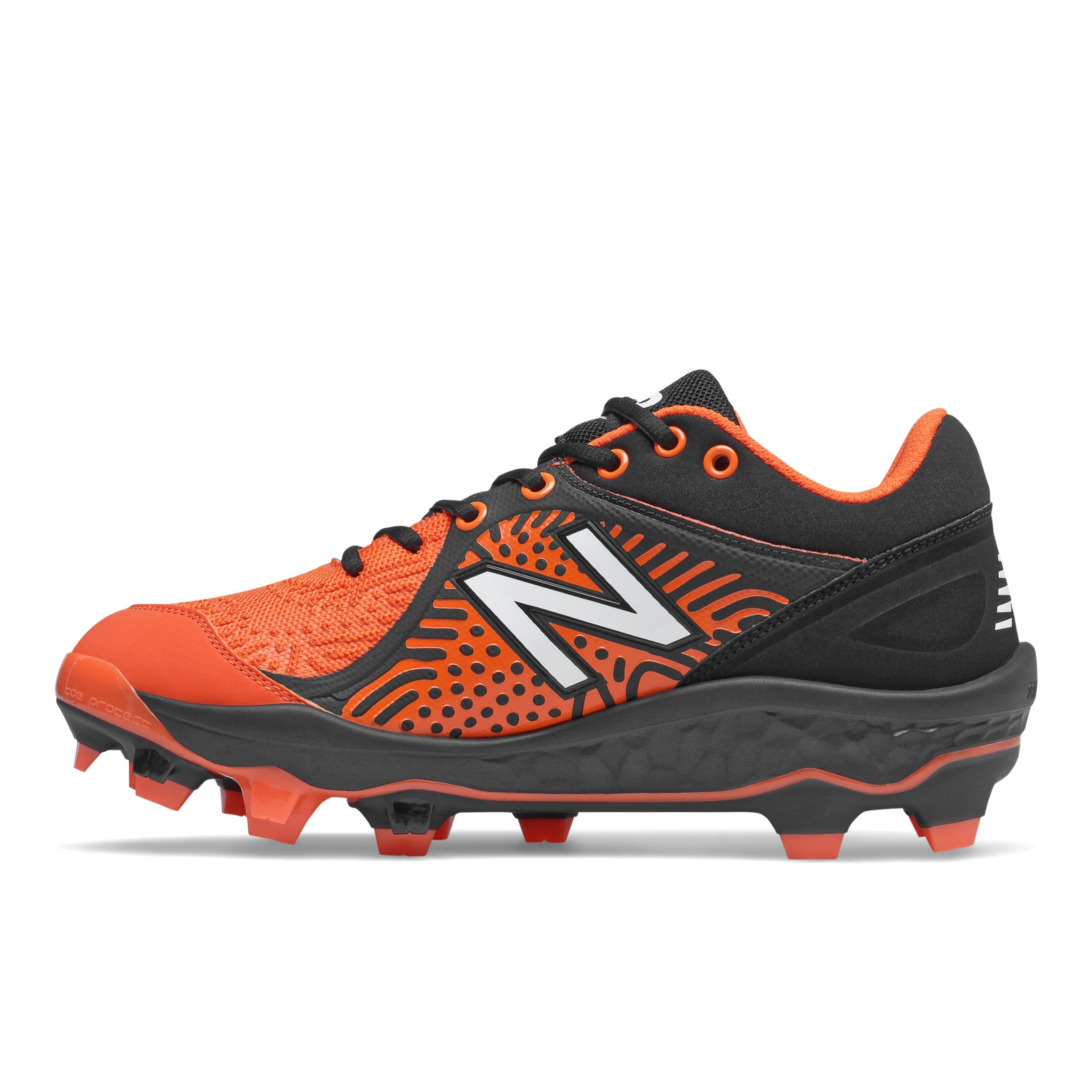 New balance baseball shop cleats orange