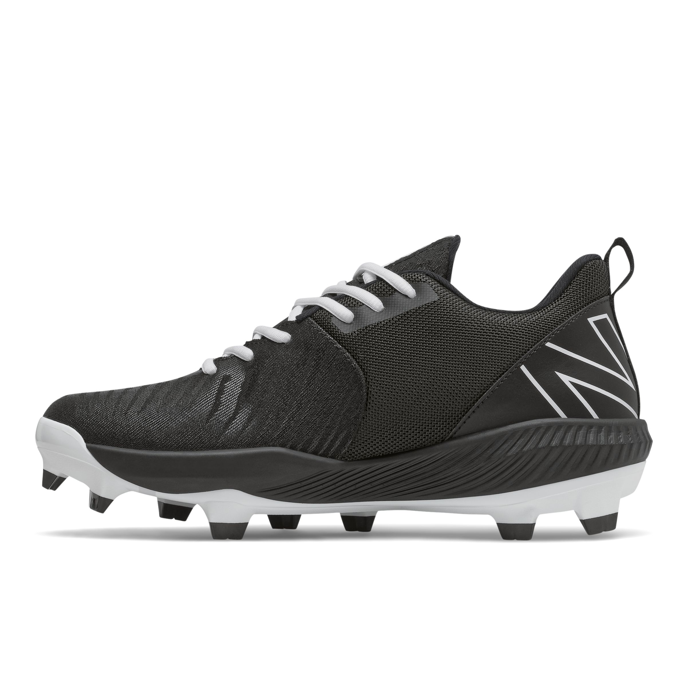 Boys' New Balance 4040 V6 Molded Baseball Cleats 6 Black/White