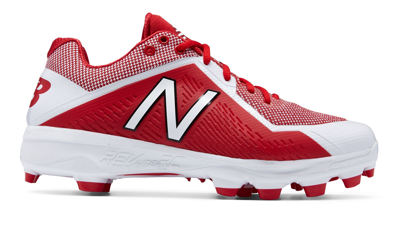 new balance red metal cleats