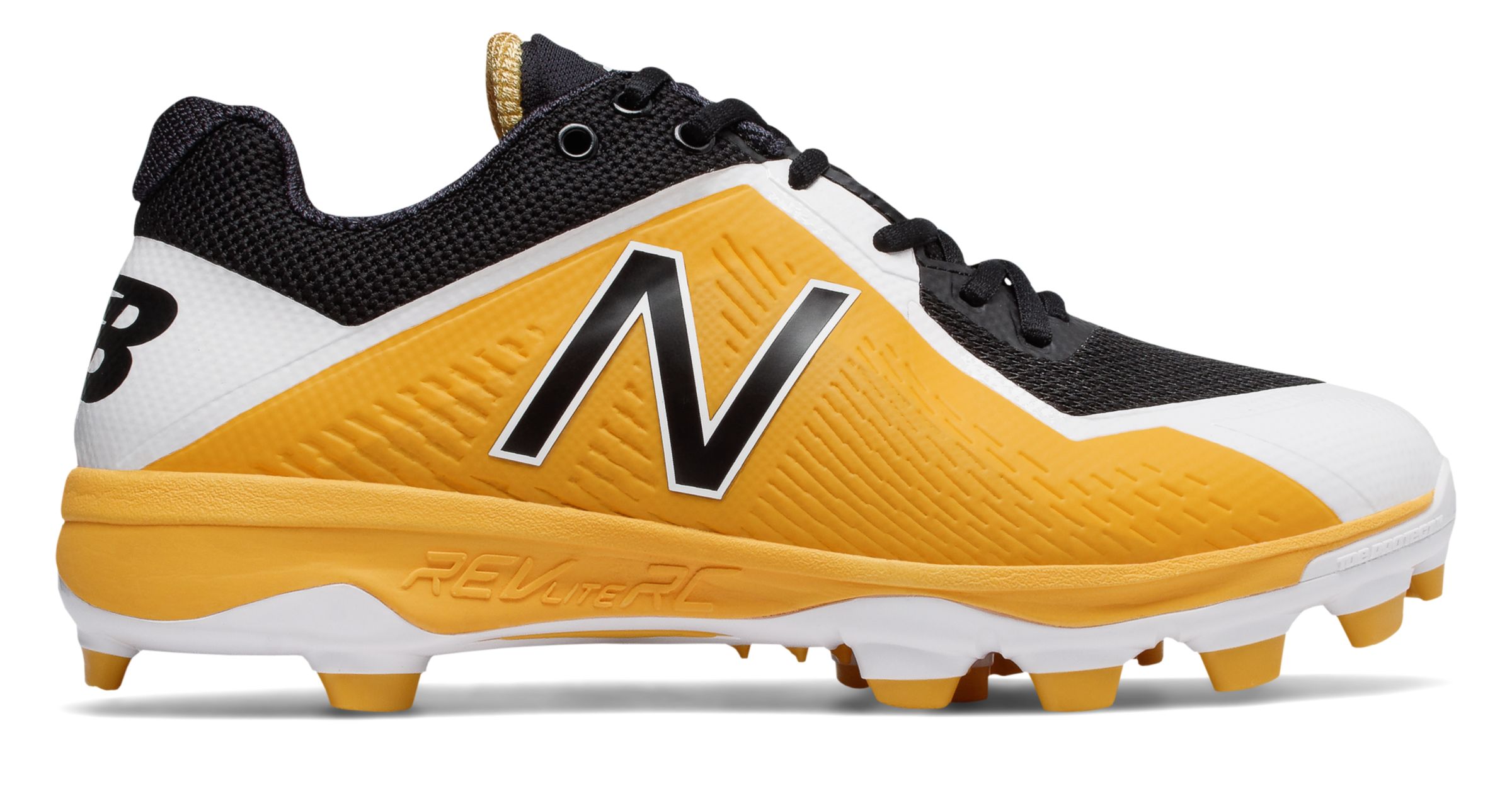 youth black and gold baseball cleats