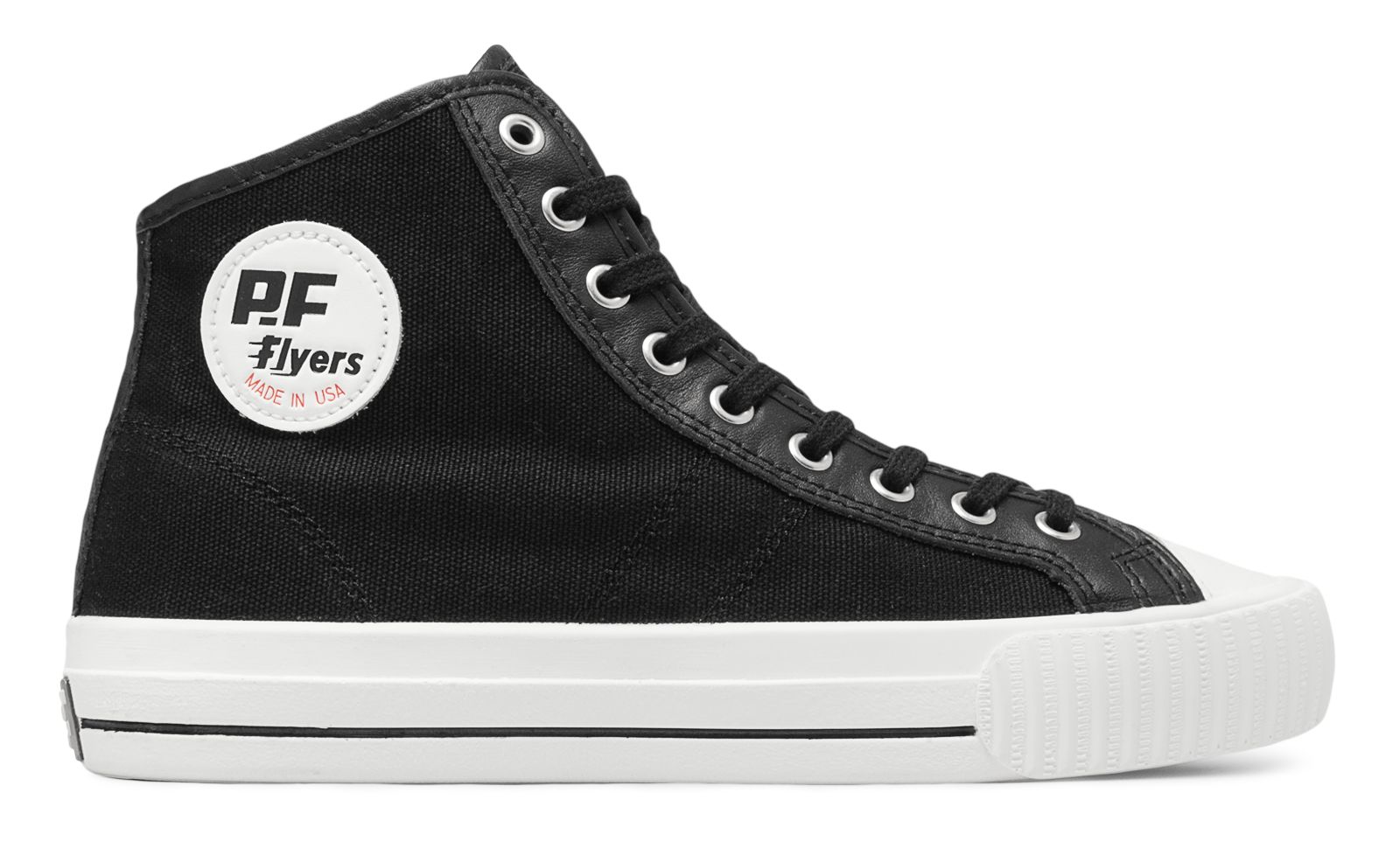 pf flyers black high top