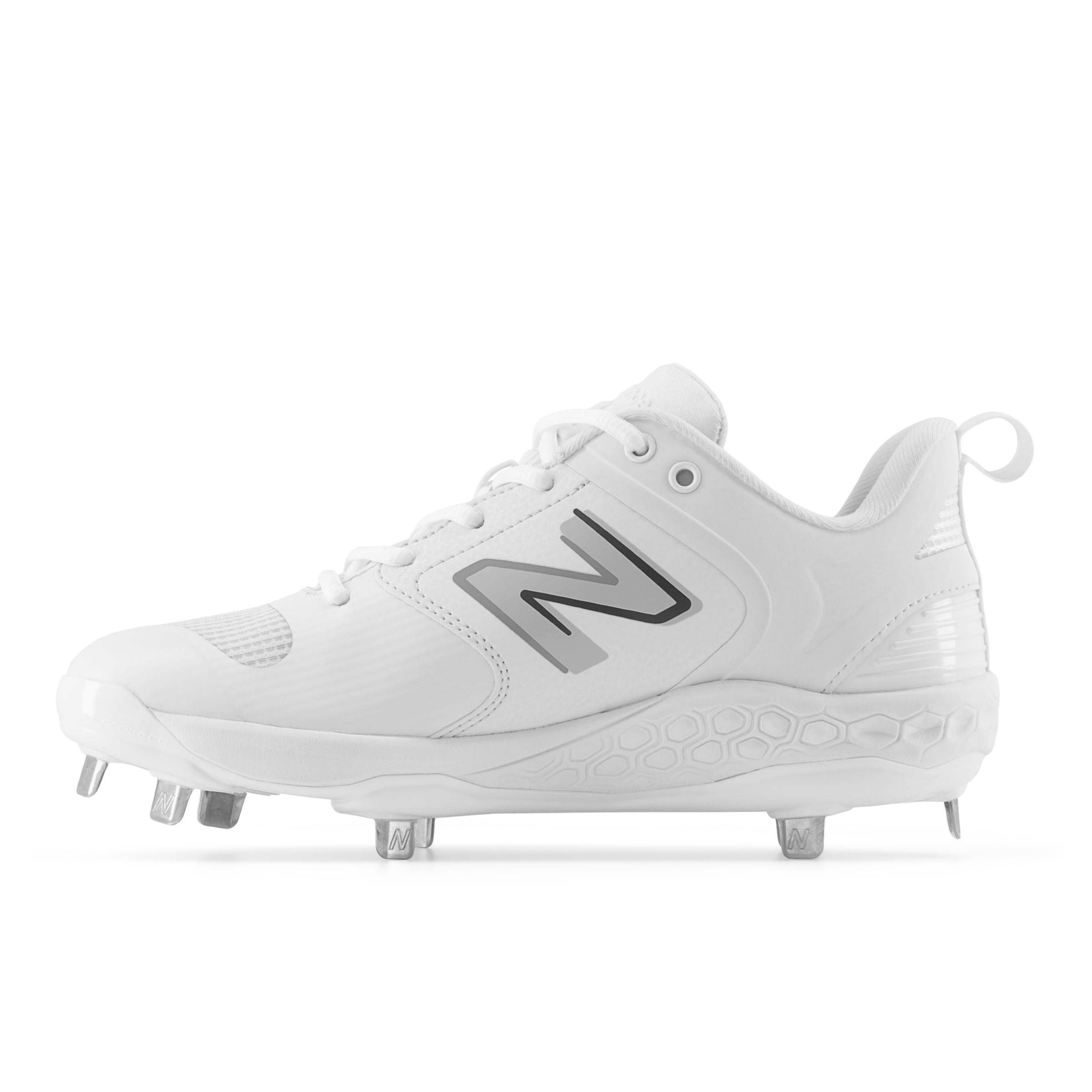 New balance cheap all white cleats