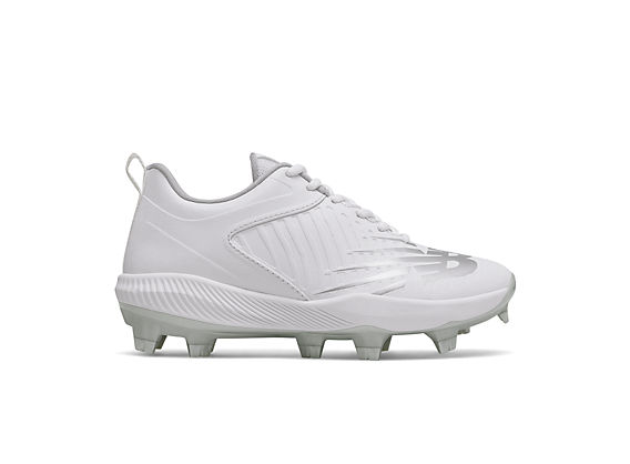 Fusev3 Molded Cleat, White with Silver