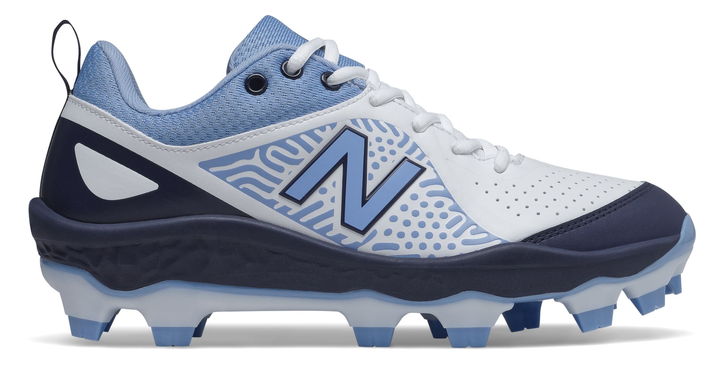 light blue softball cleats