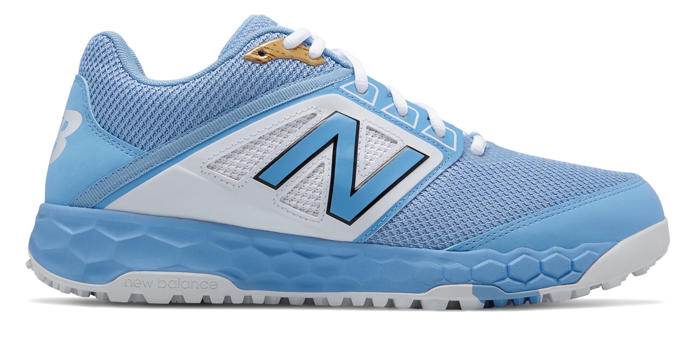 New Balance Low-Cut 3000v4 Turf Baseball Mens Shoes Blue with White | eBay