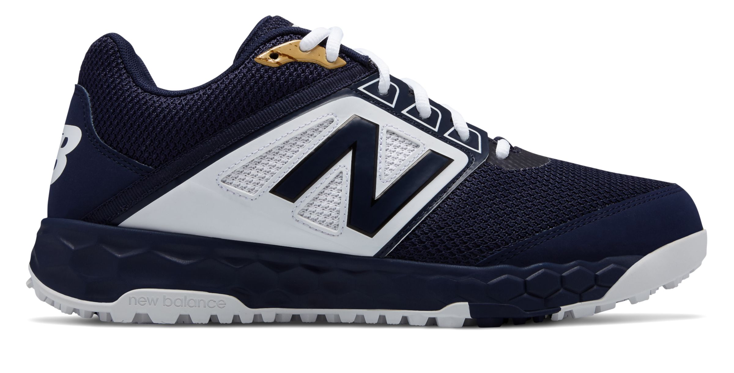 navy new balance turf shoes